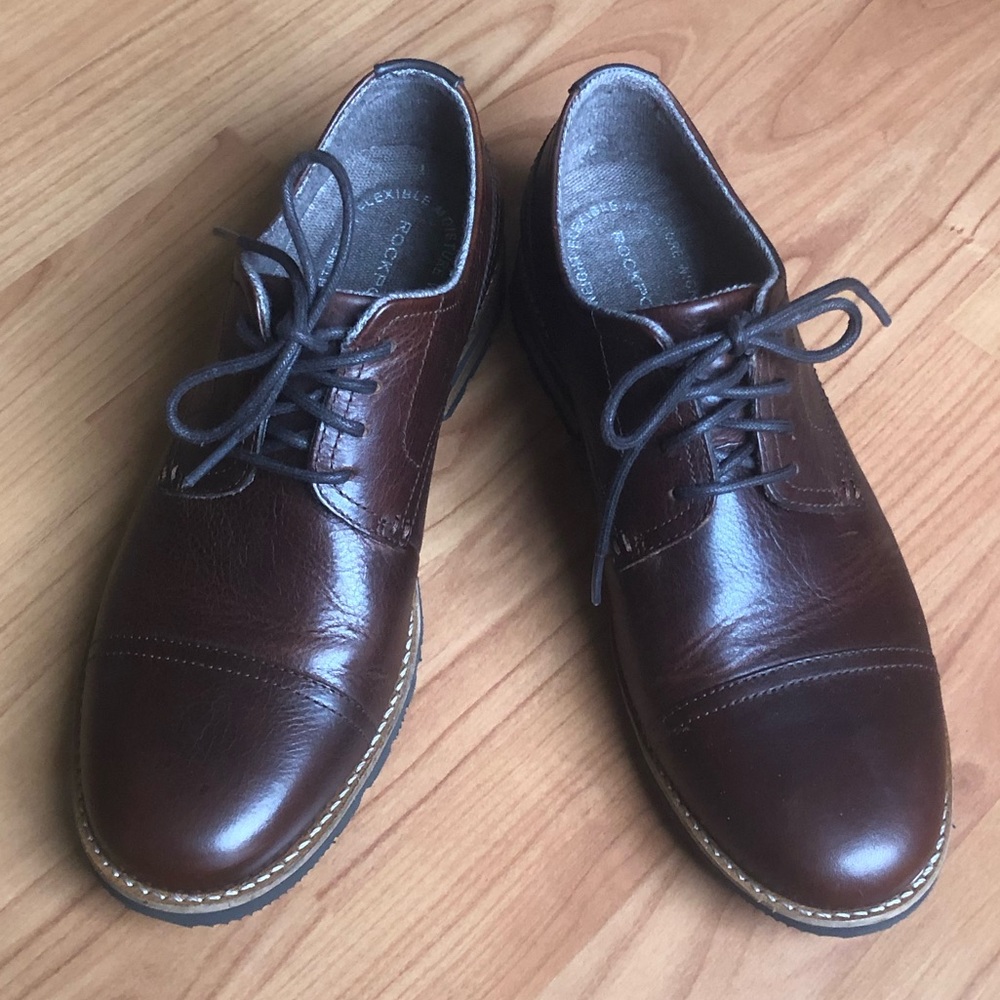 Rockport Brown Oxford dress shoes, size 8